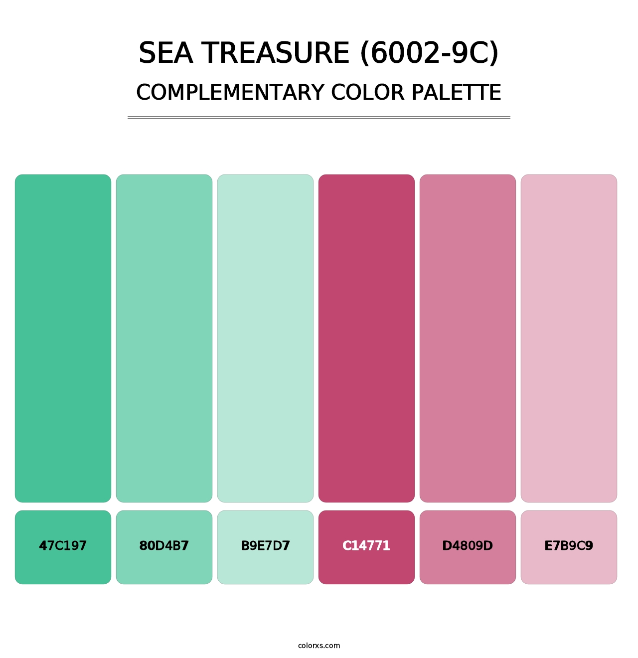 Sea Treasure (6002-9C) - Complementary Color Palette