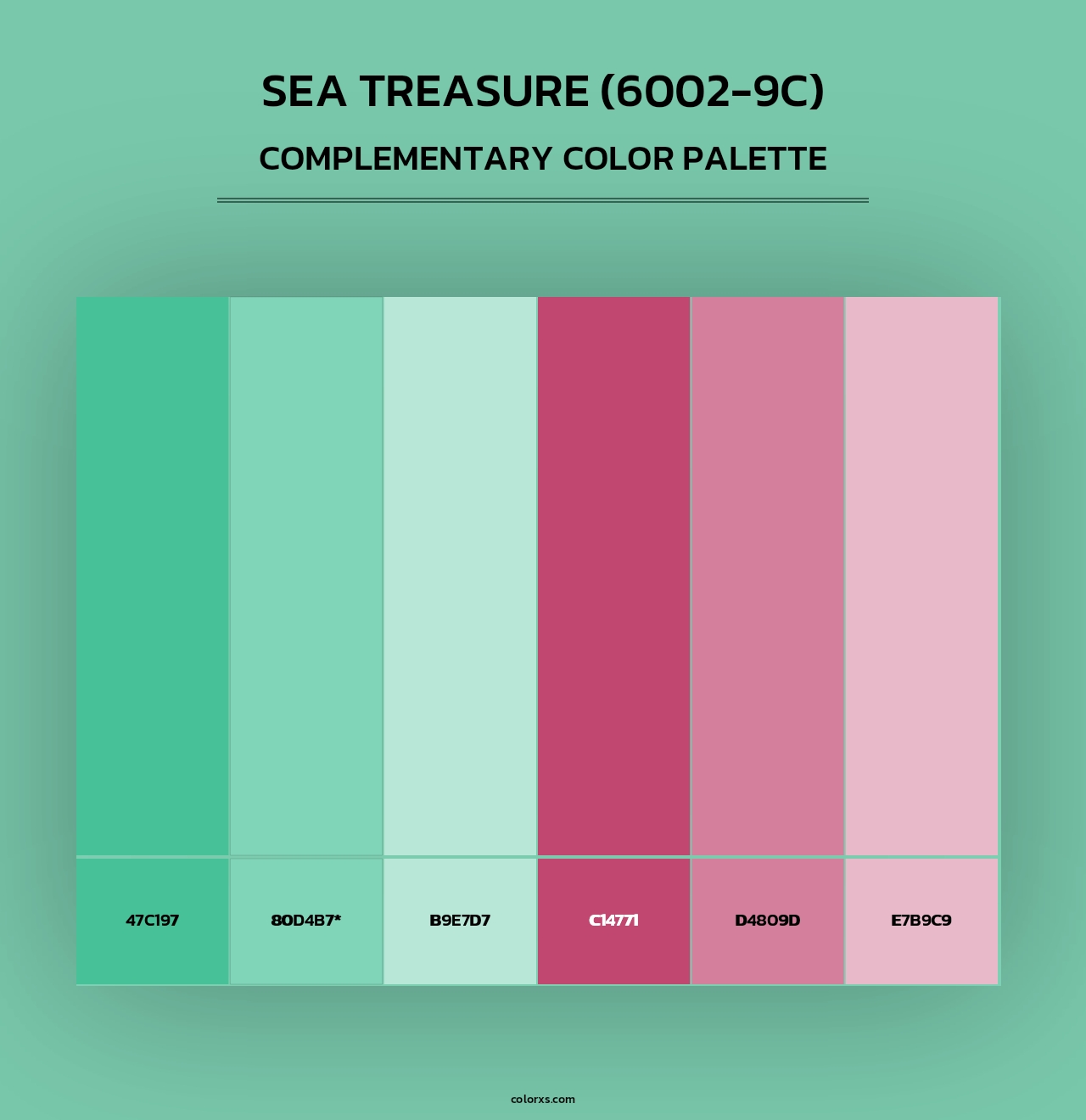 Sea Treasure (6002-9C) - Complementary Color Palette