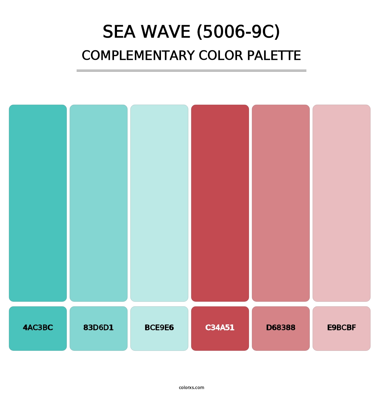 Sea Wave (5006-9C) - Complementary Color Palette
