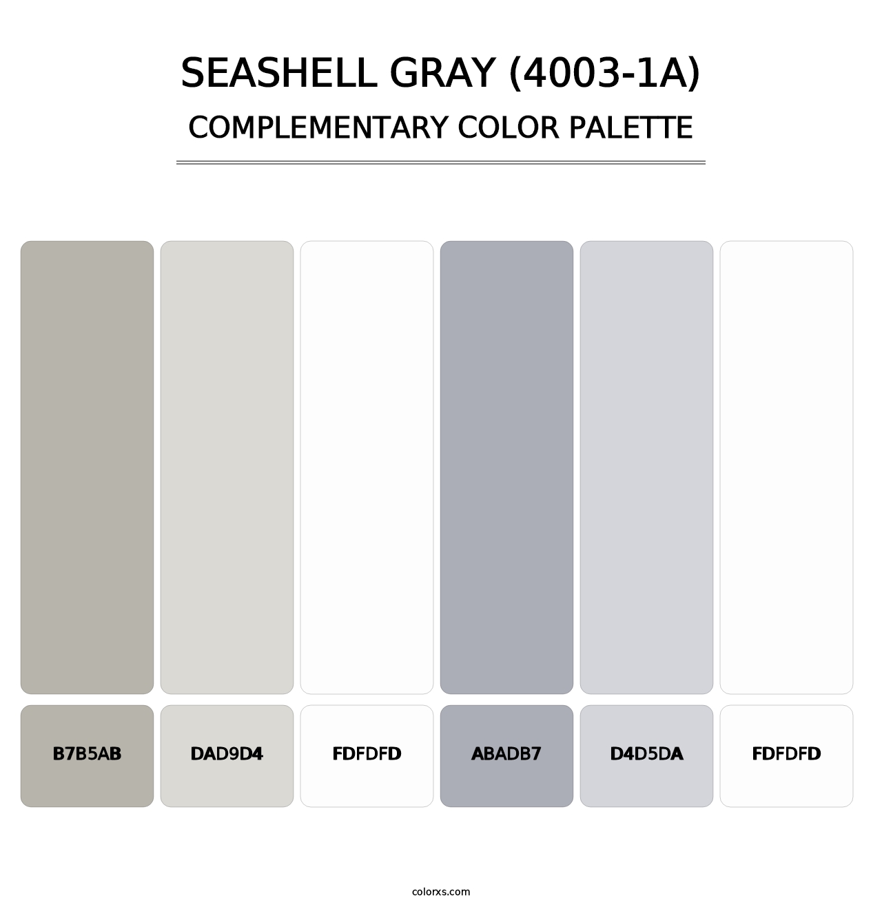 Seashell Gray (4003-1A) - Complementary Color Palette