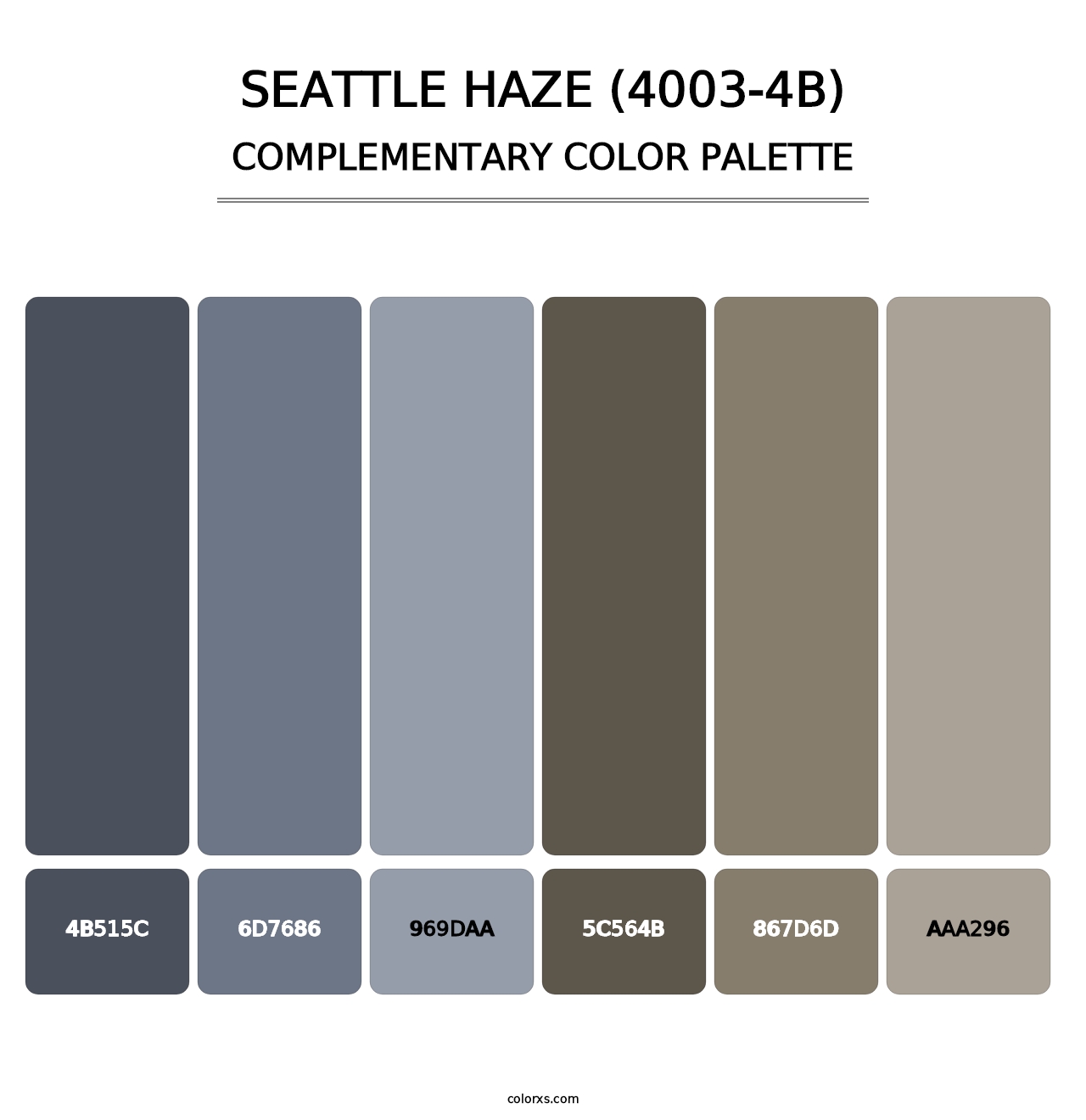 Seattle Haze (4003-4B) - Complementary Color Palette