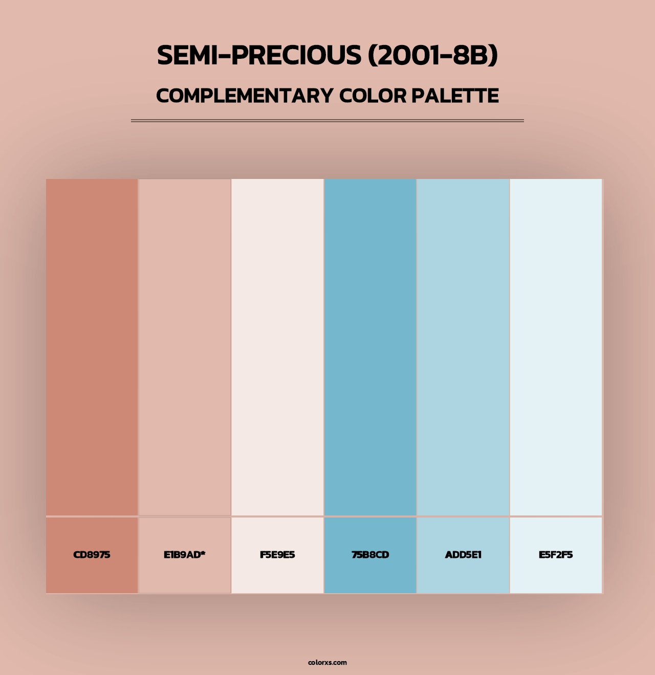 Semi-Precious (2001-8B) - Complementary Color Palette