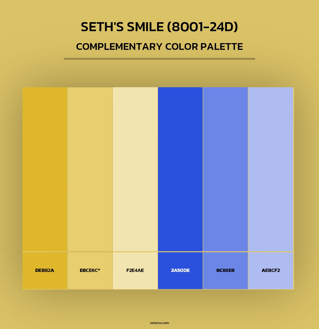 Seth's Smile (8001-24D) - Complementary Color Palette