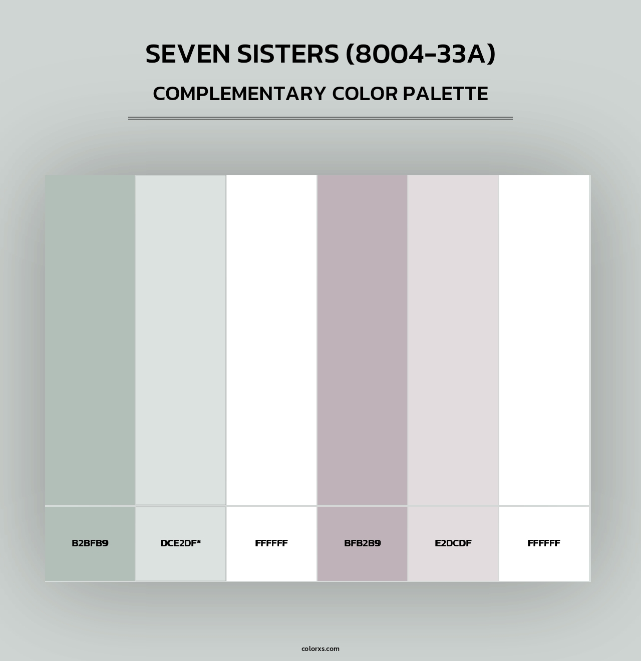 Seven Sisters (8004-33A) - Complementary Color Palette