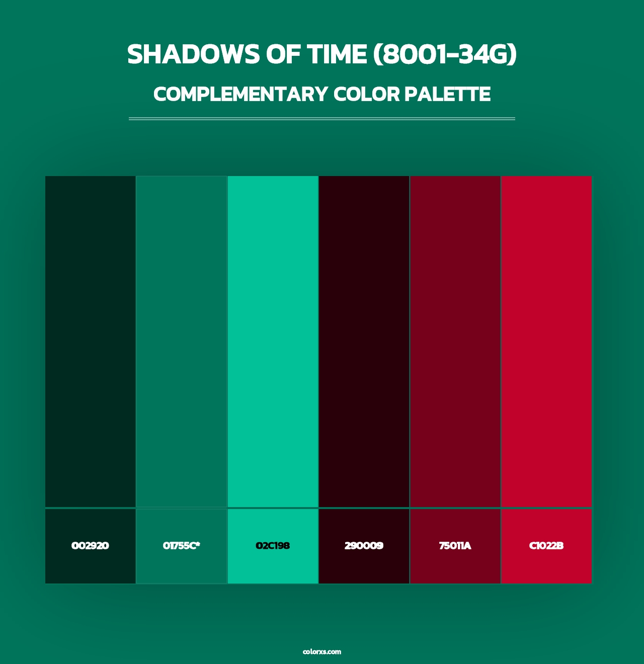 Shadows of Time (8001-34G) - Complementary Color Palette