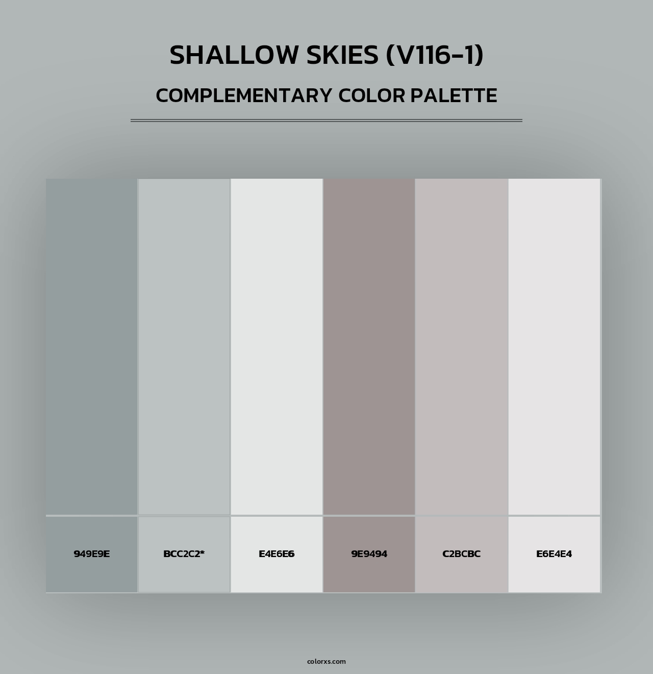 Shallow Skies (V116-1) - Complementary Color Palette