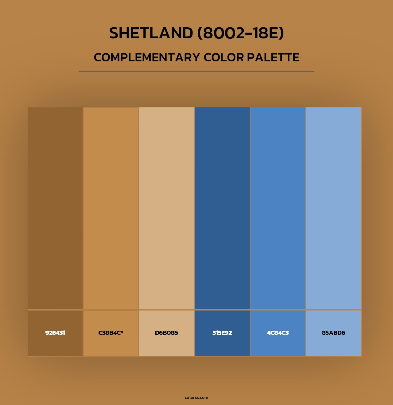 Shetland (8002-18E) - Complementary Color Palette
