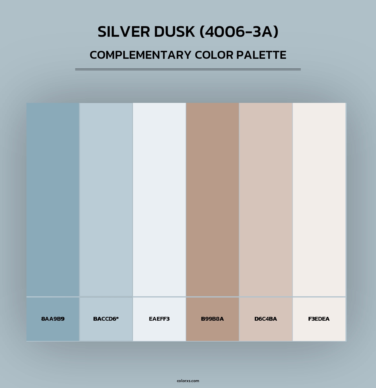 Silver Dusk (4006-3A) - Complementary Color Palette