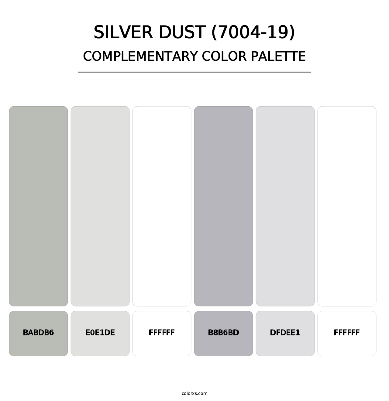 Silver Dust (7004-19) - Complementary Color Palette