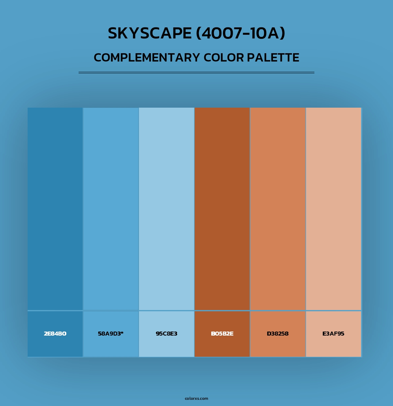 Skyscape (4007-10A) - Complementary Color Palette