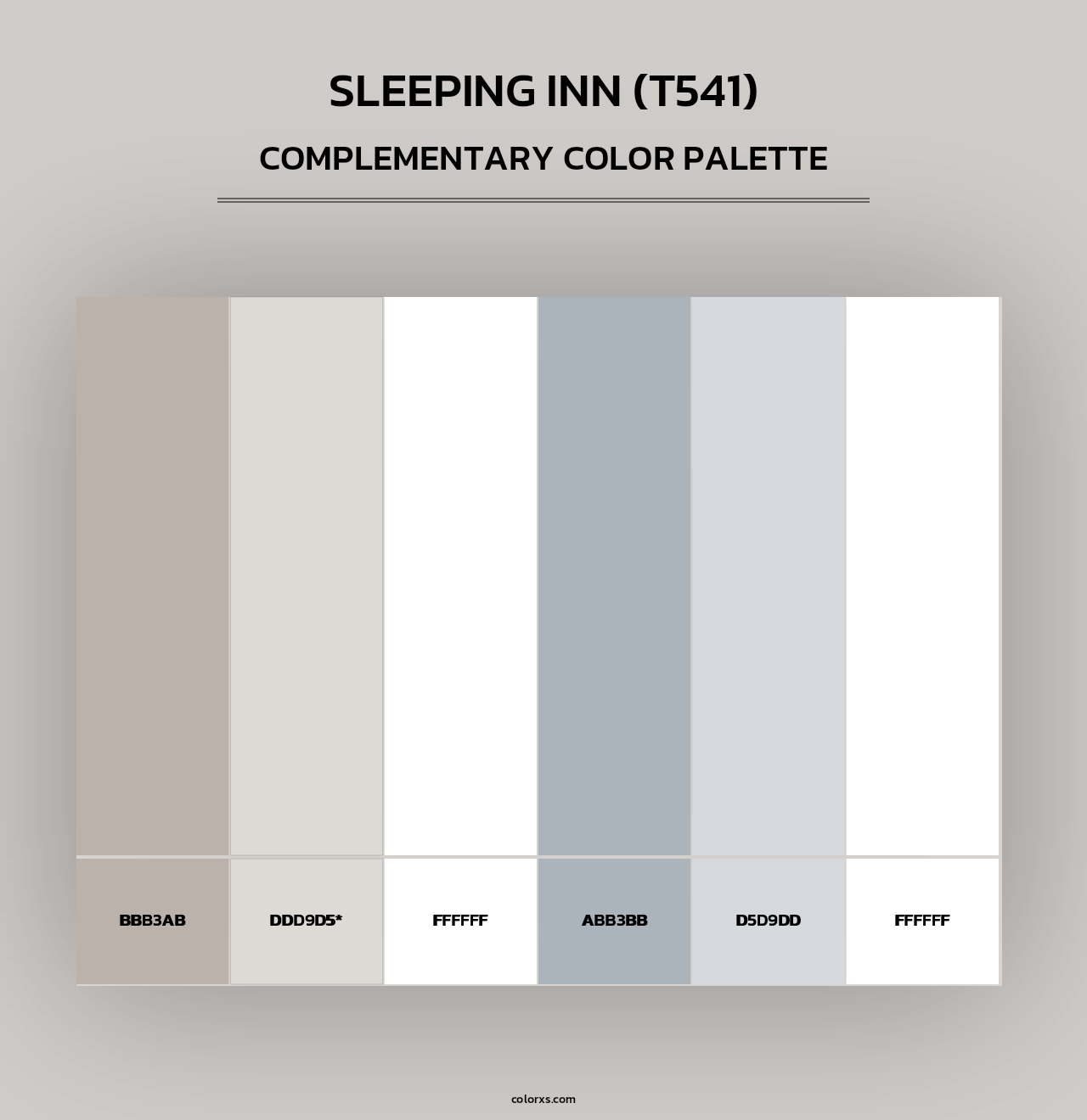 Sleeping Inn (T541) - Complementary Color Palette