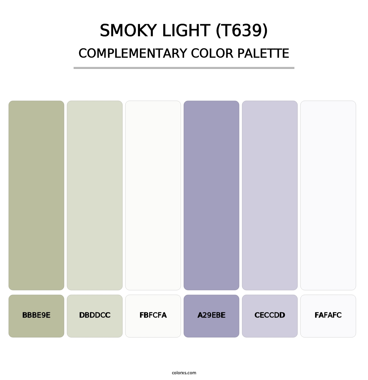 Smoky Light (T639) - Complementary Color Palette