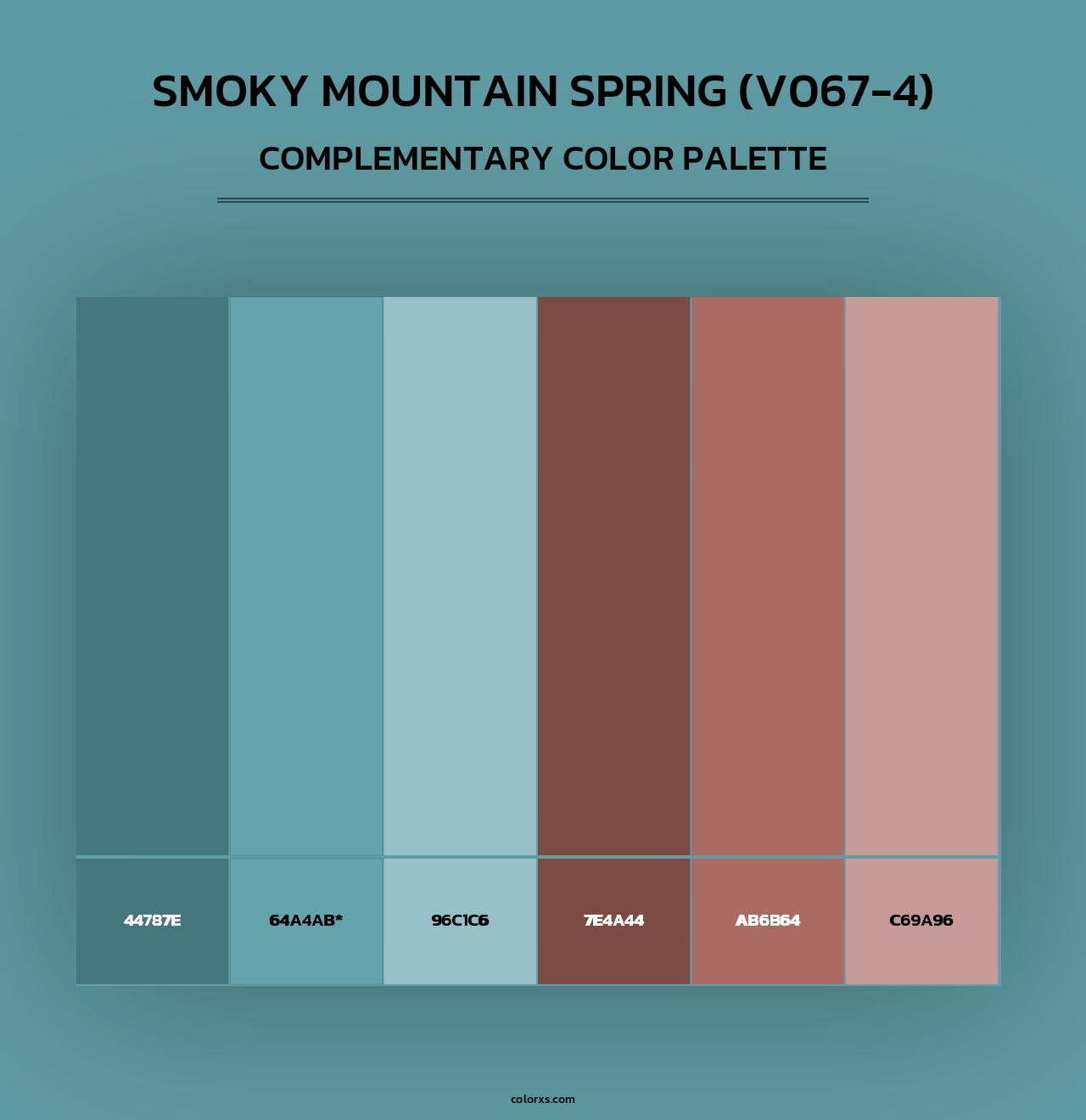 Smoky Mountain Spring (V067-4) - Complementary Color Palette