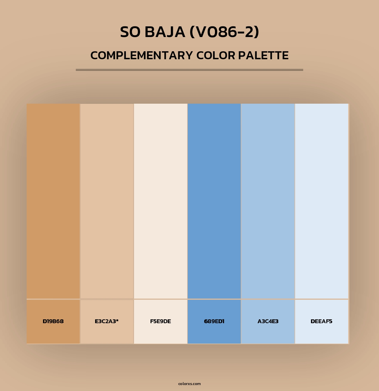 So Baja (V086-2) - Complementary Color Palette