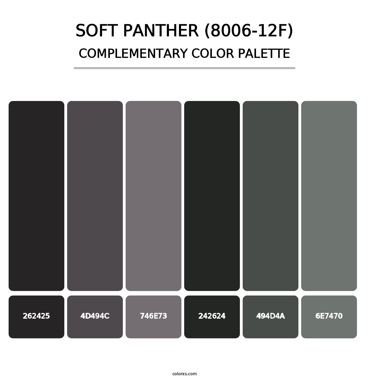 Soft Panther (8006-12F) - Complementary Color Palette