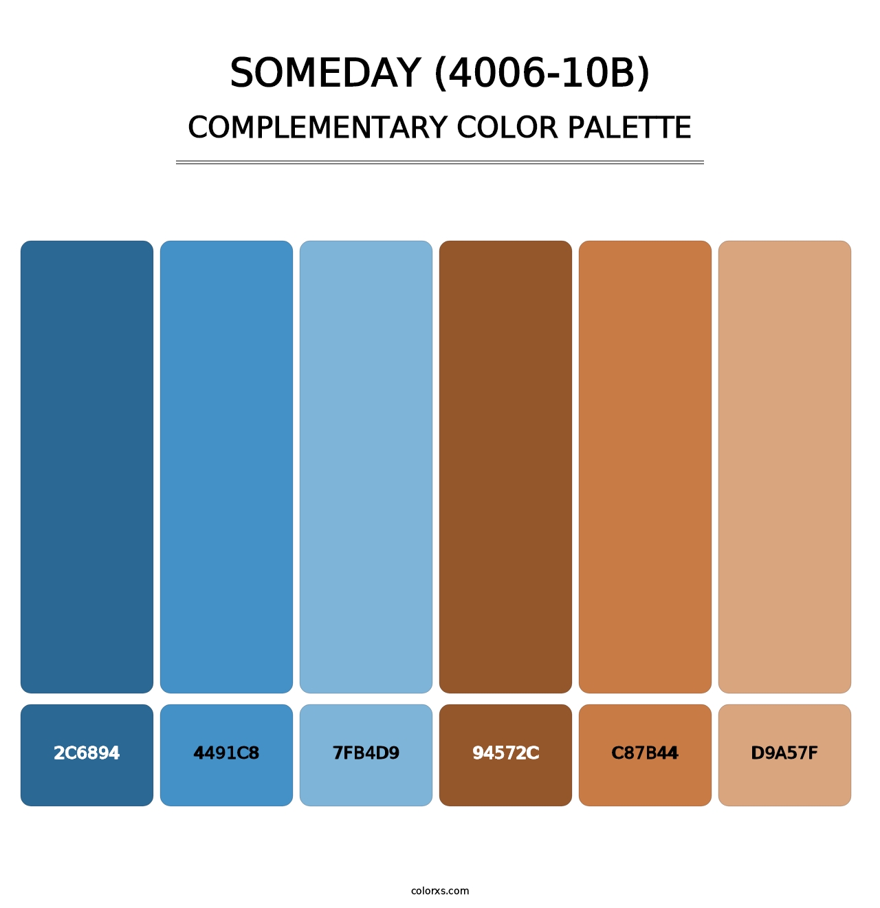 Someday (4006-10B) - Complementary Color Palette