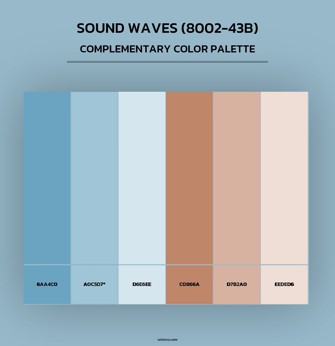 Sound Waves (8002-43B) - Complementary Color Palette