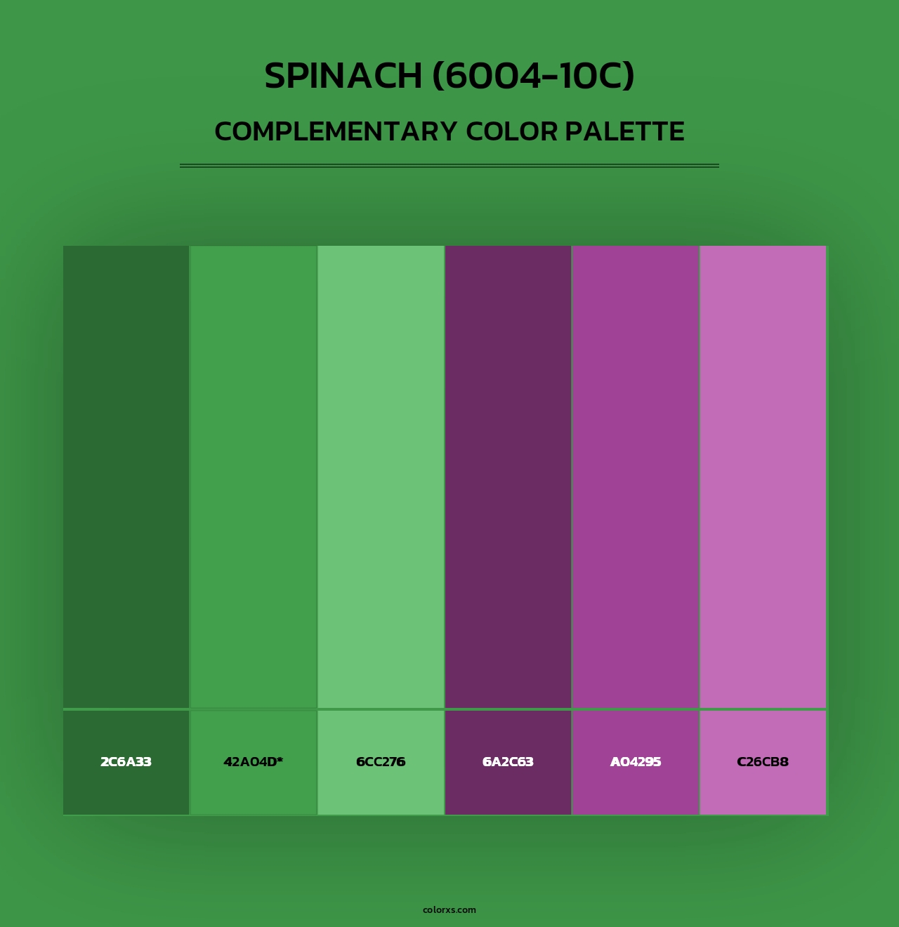 Spinach (6004-10C) - Complementary Color Palette