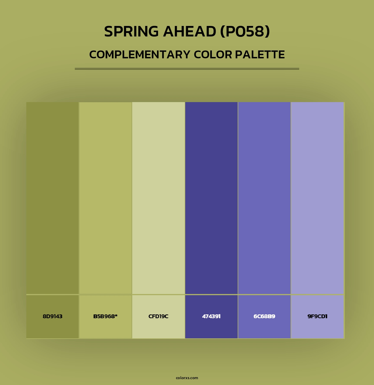 Spring Ahead (P058) - Complementary Color Palette