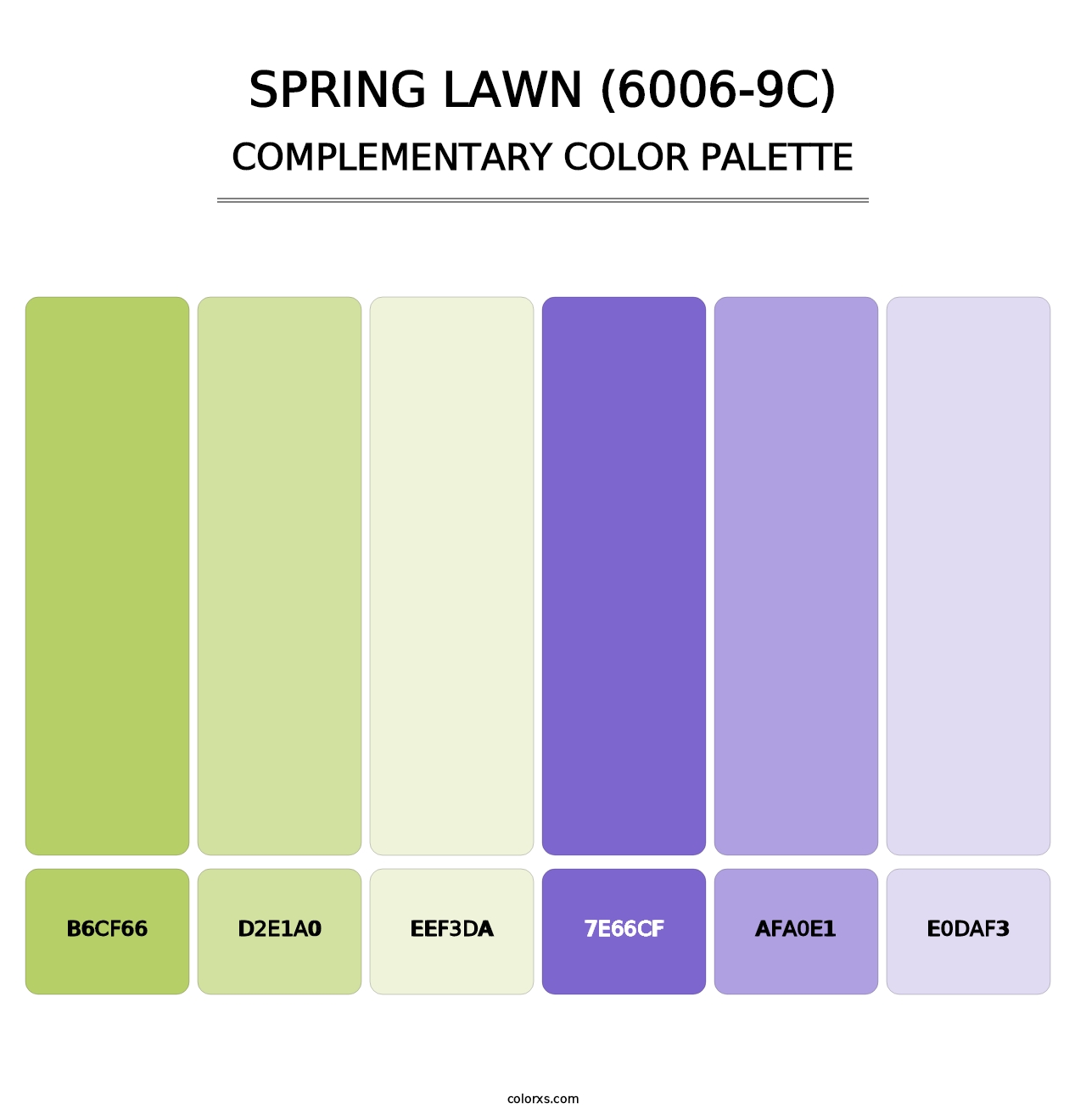 Spring Lawn (6006-9C) - Complementary Color Palette