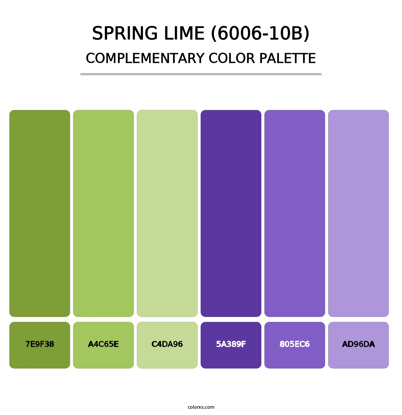 Spring Lime (6006-10B) - Complementary Color Palette