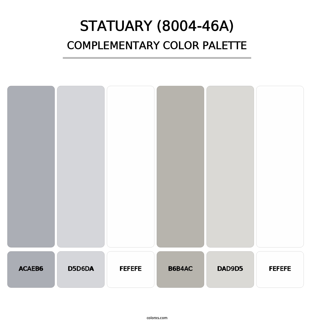 Statuary (8004-46A) - Complementary Color Palette