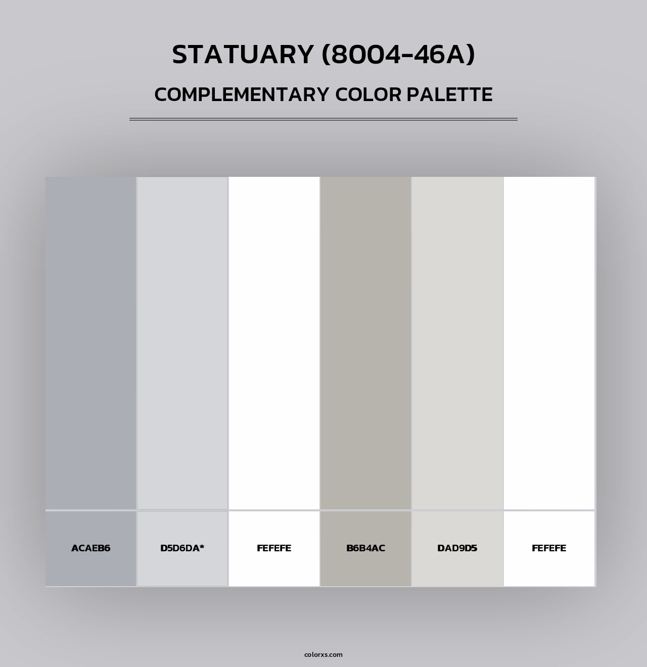 Statuary (8004-46A) - Complementary Color Palette