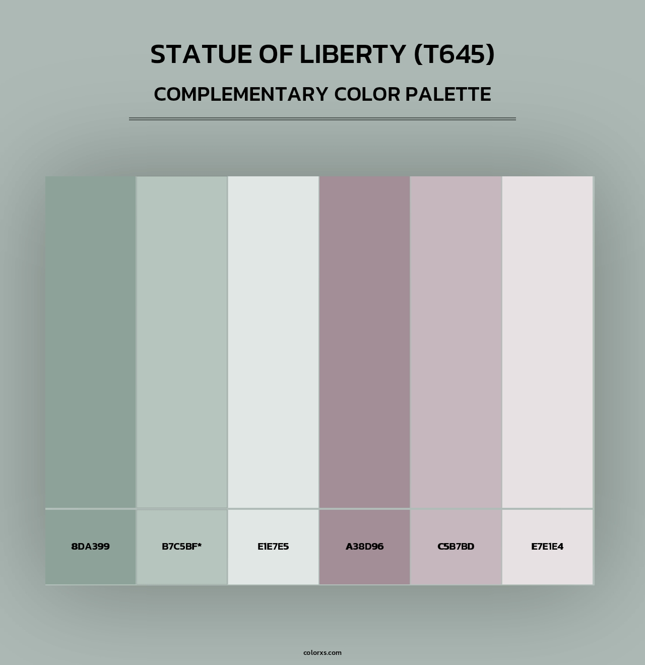 Statue of Liberty (T645) - Complementary Color Palette