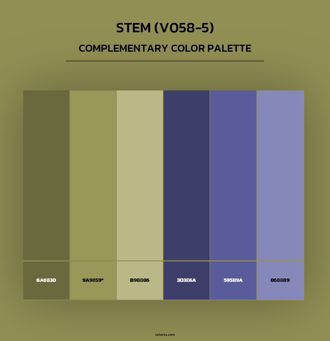 Stem (V058-5) - Complementary Color Palette