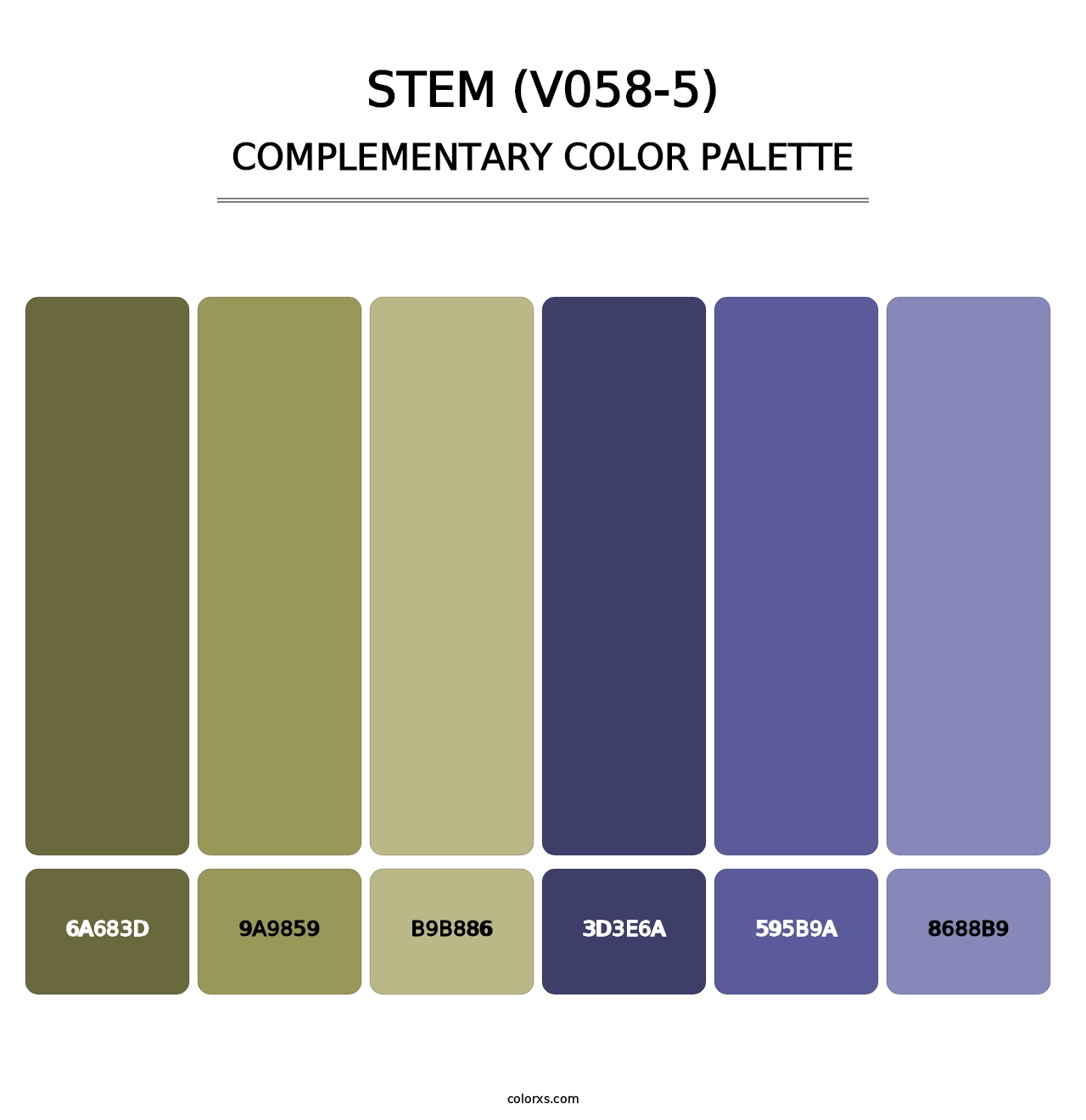 Stem (V058-5) - Complementary Color Palette