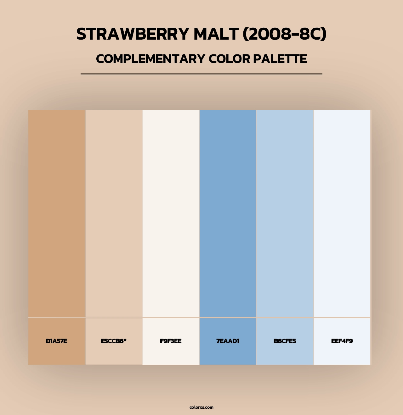 Strawberry Malt (2008-8C) - Complementary Color Palette