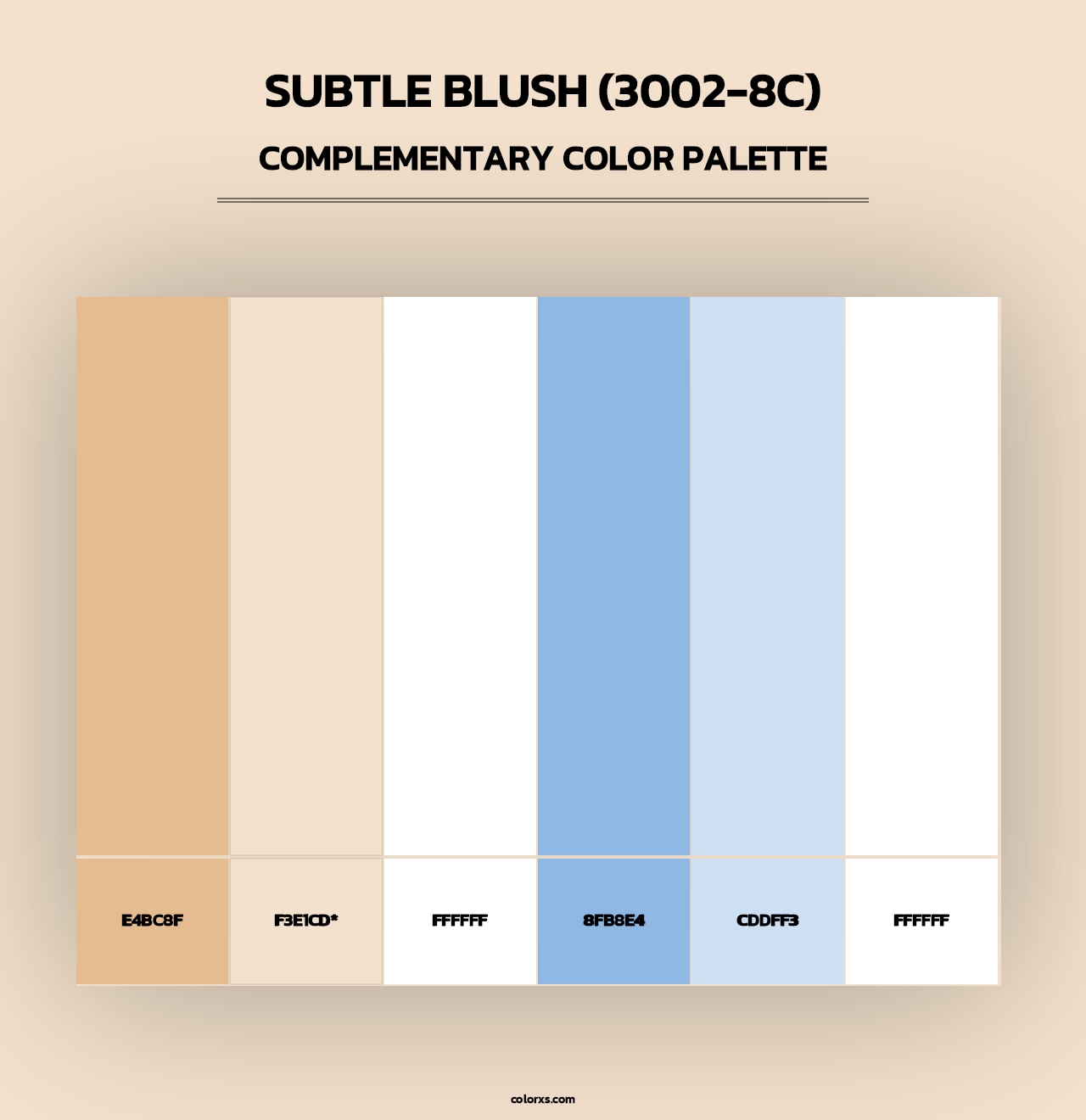 Subtle Blush (3002-8C) - Complementary Color Palette
