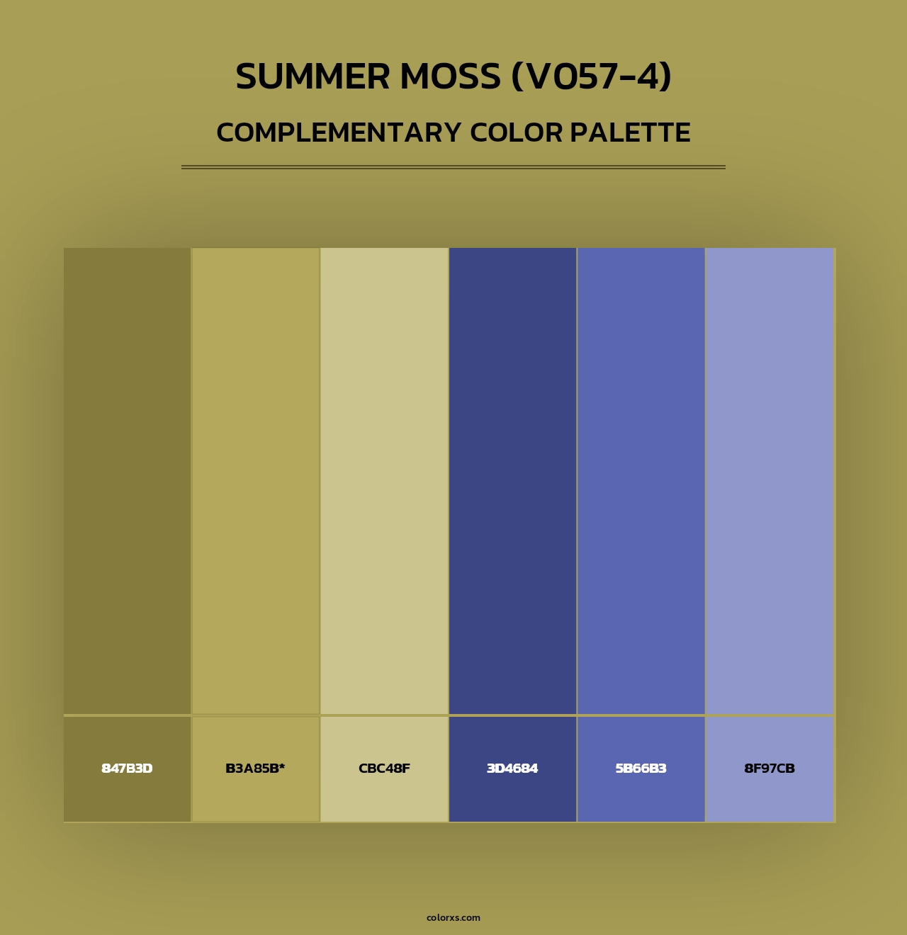 Summer Moss (V057-4) - Complementary Color Palette