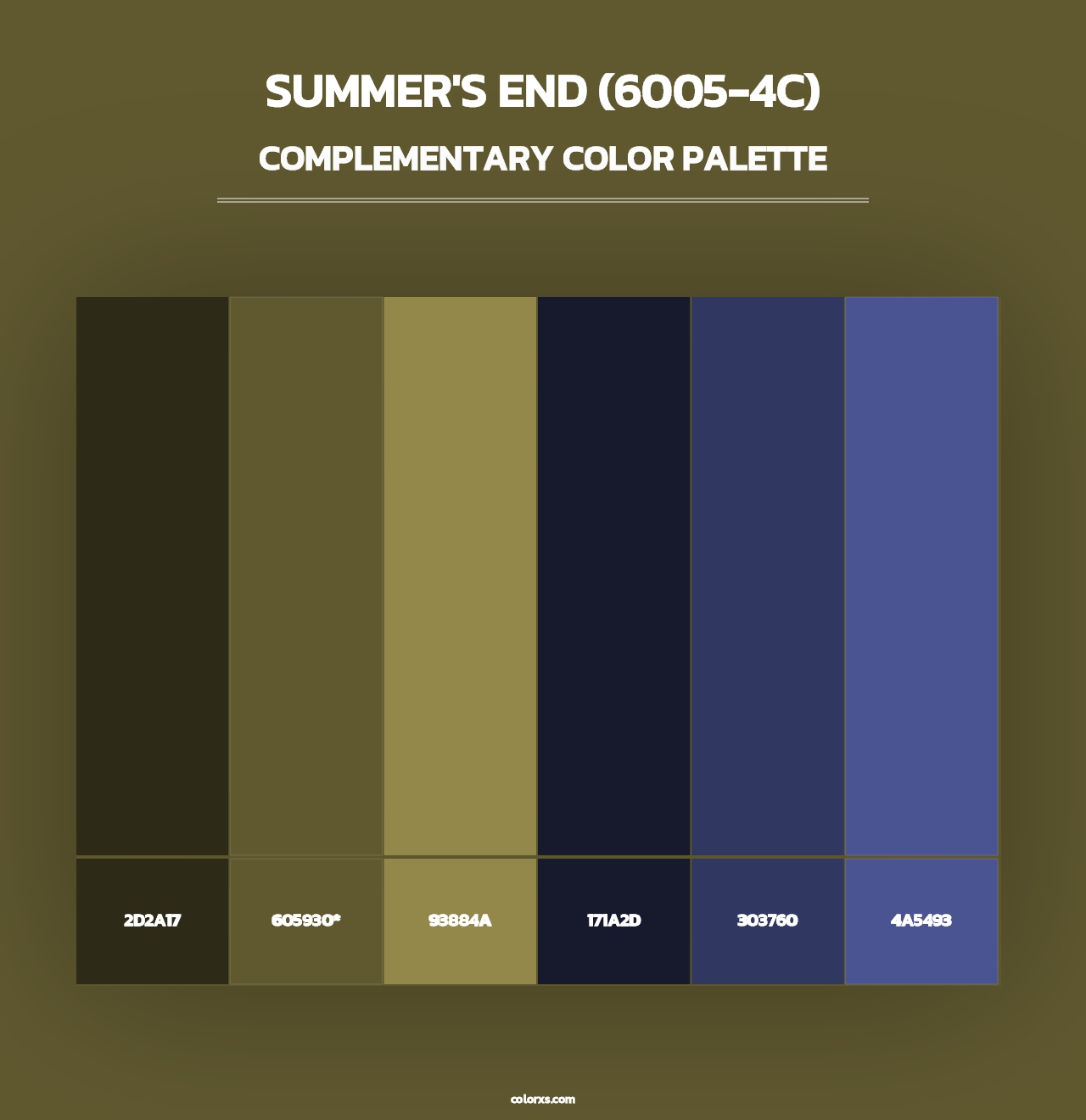 Summer's End (6005-4C) - Complementary Color Palette