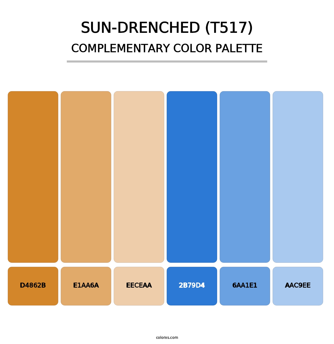 Sun-Drenched (T517) - Complementary Color Palette