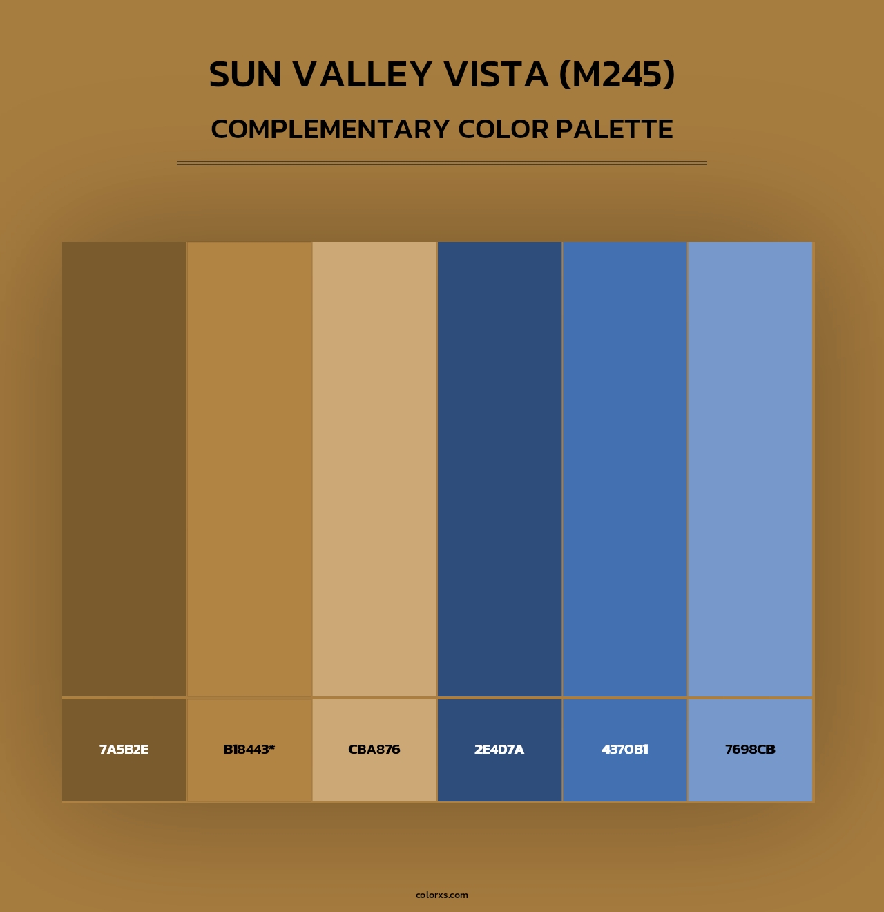 Sun Valley Vista (M245) - Complementary Color Palette