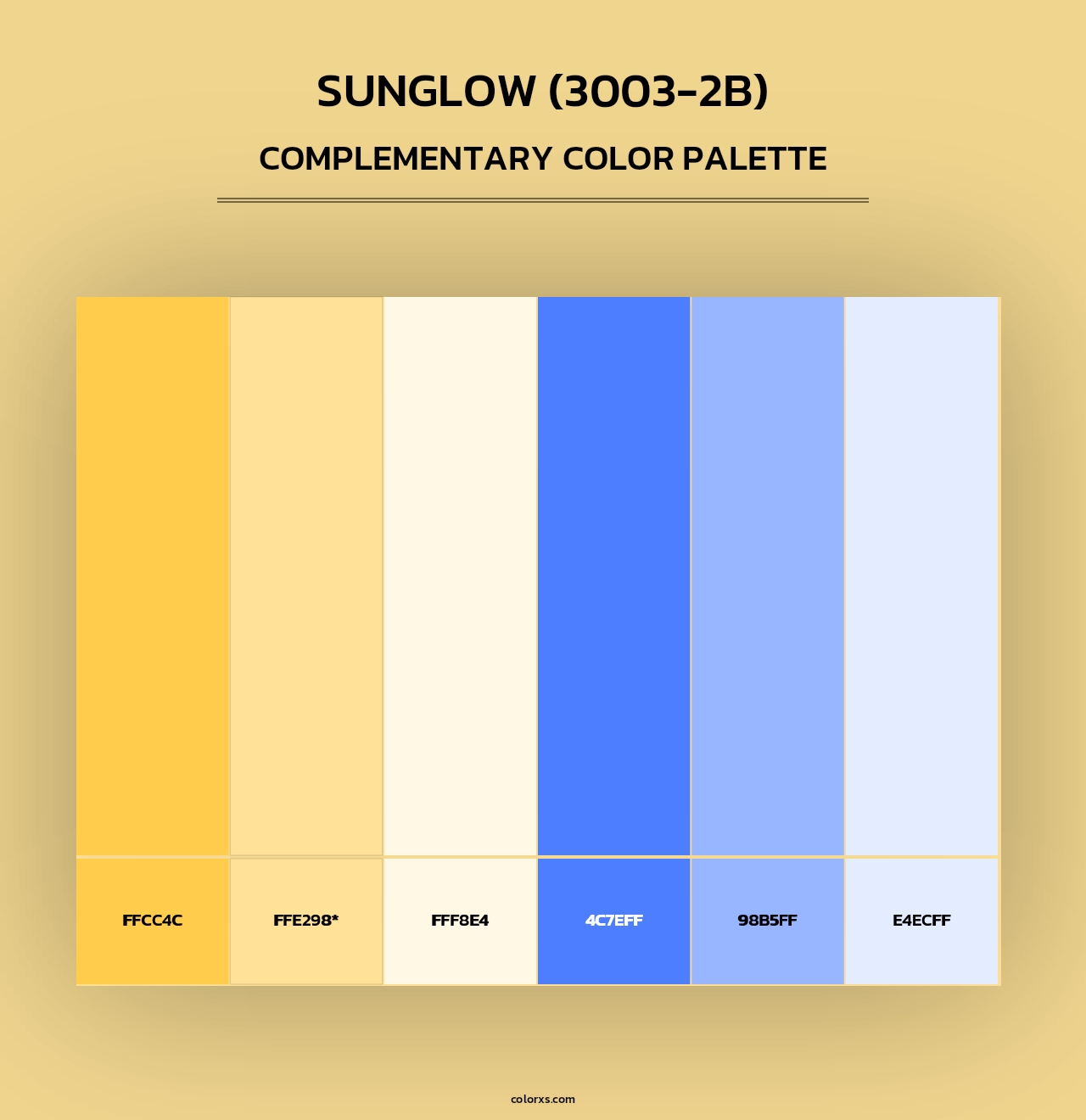 Sunglow (3003-2B) - Complementary Color Palette