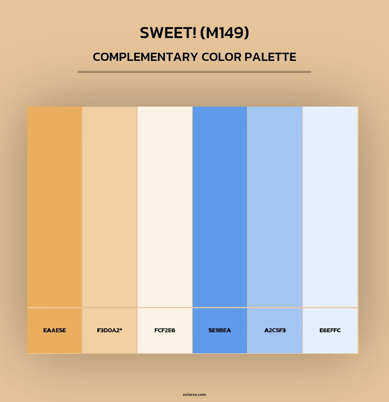 sweet! (M149) - Complementary Color Palette