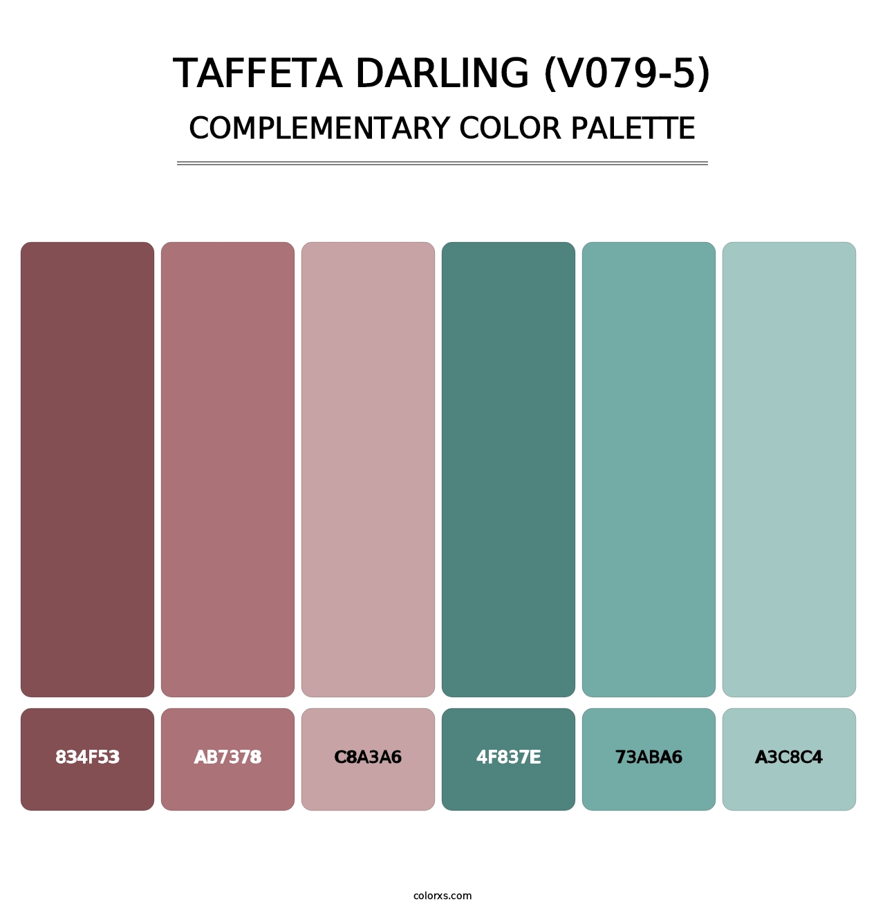 Taffeta Darling (V079-5) - Complementary Color Palette