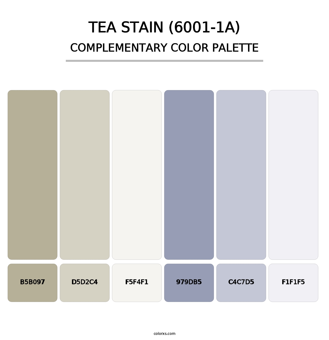 Tea Stain (6001-1A) - Complementary Color Palette