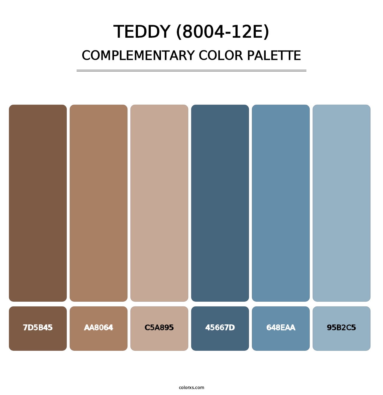 Teddy (8004-12E) - Complementary Color Palette