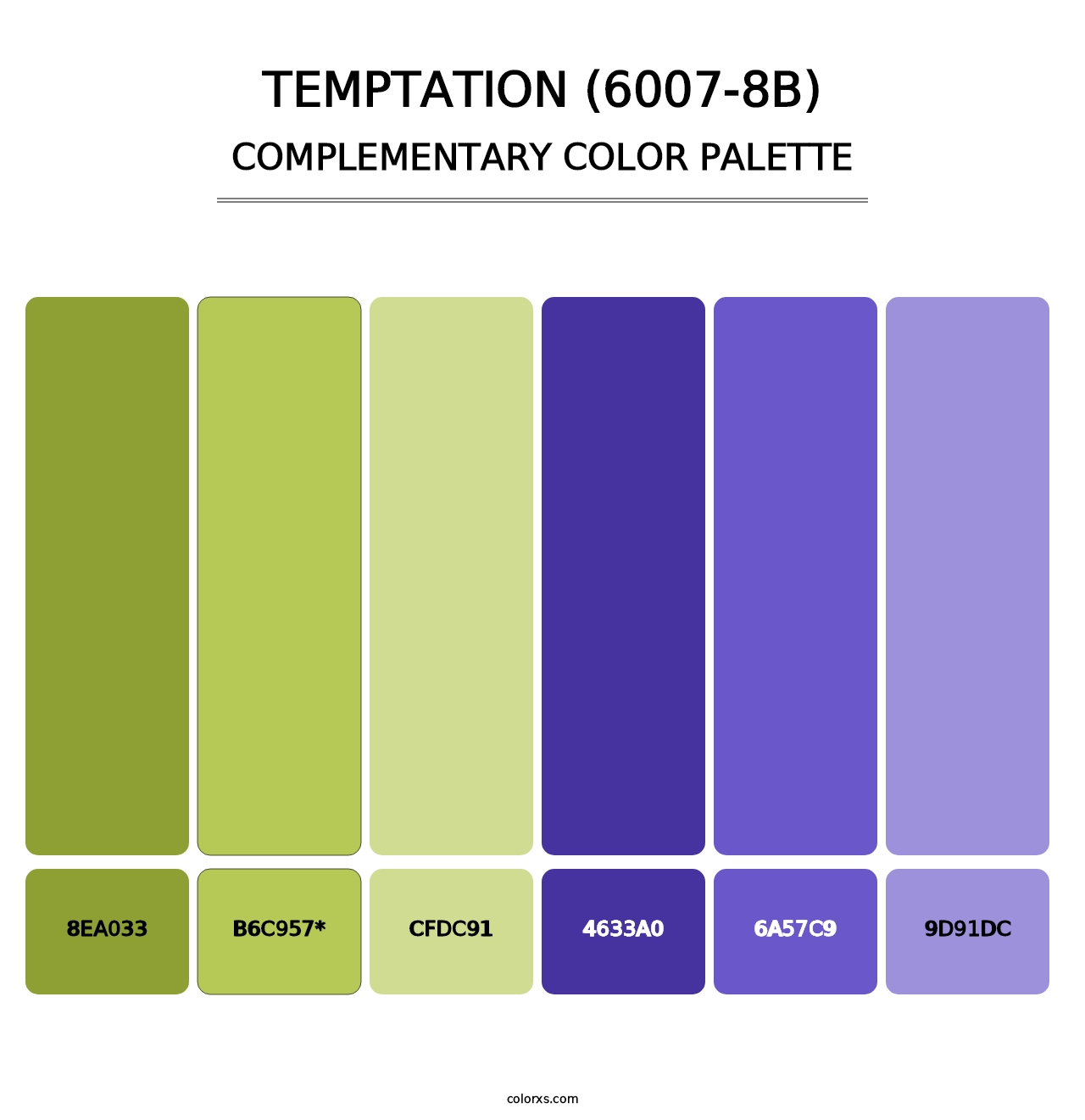 Temptation (6007-8B) - Complementary Color Palette