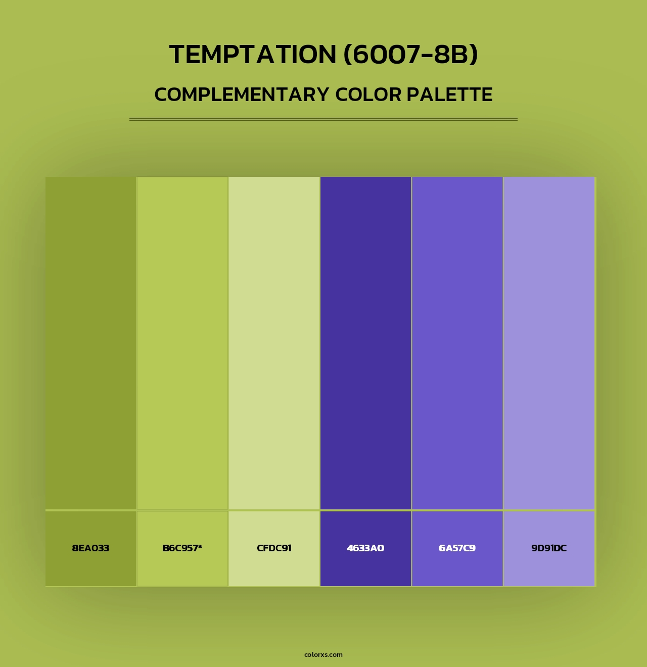 Temptation (6007-8B) - Complementary Color Palette