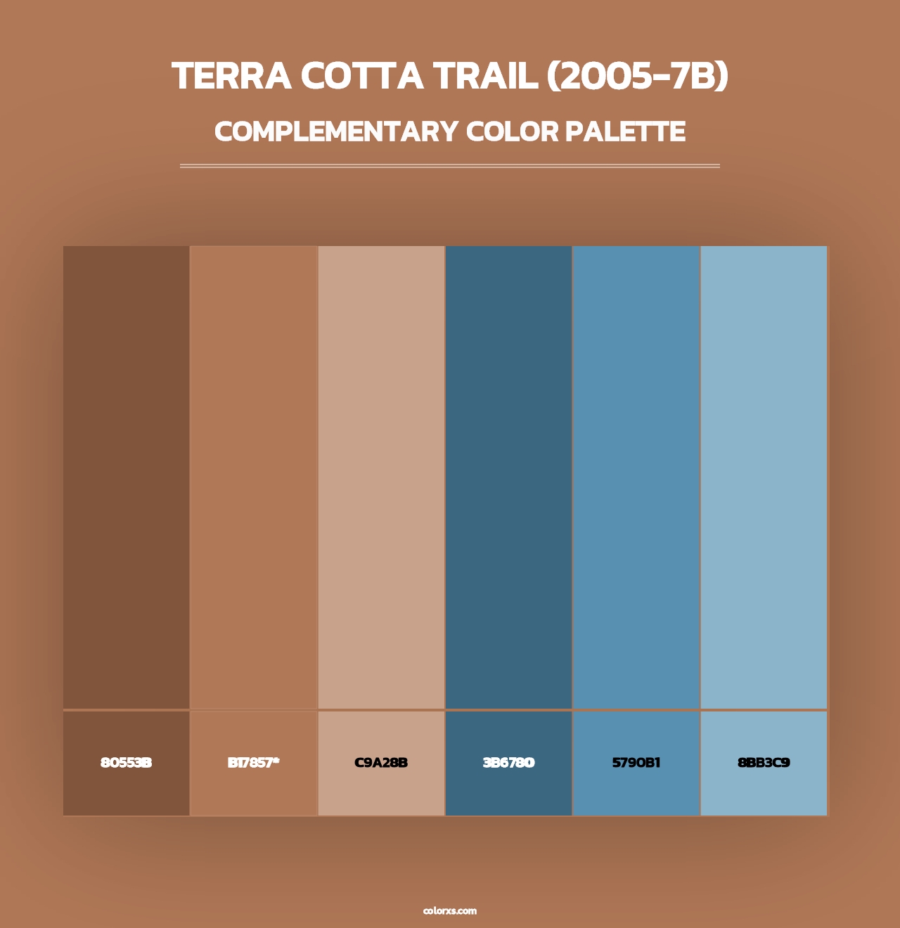 Terra Cotta Trail (2005-7B) - Complementary Color Palette