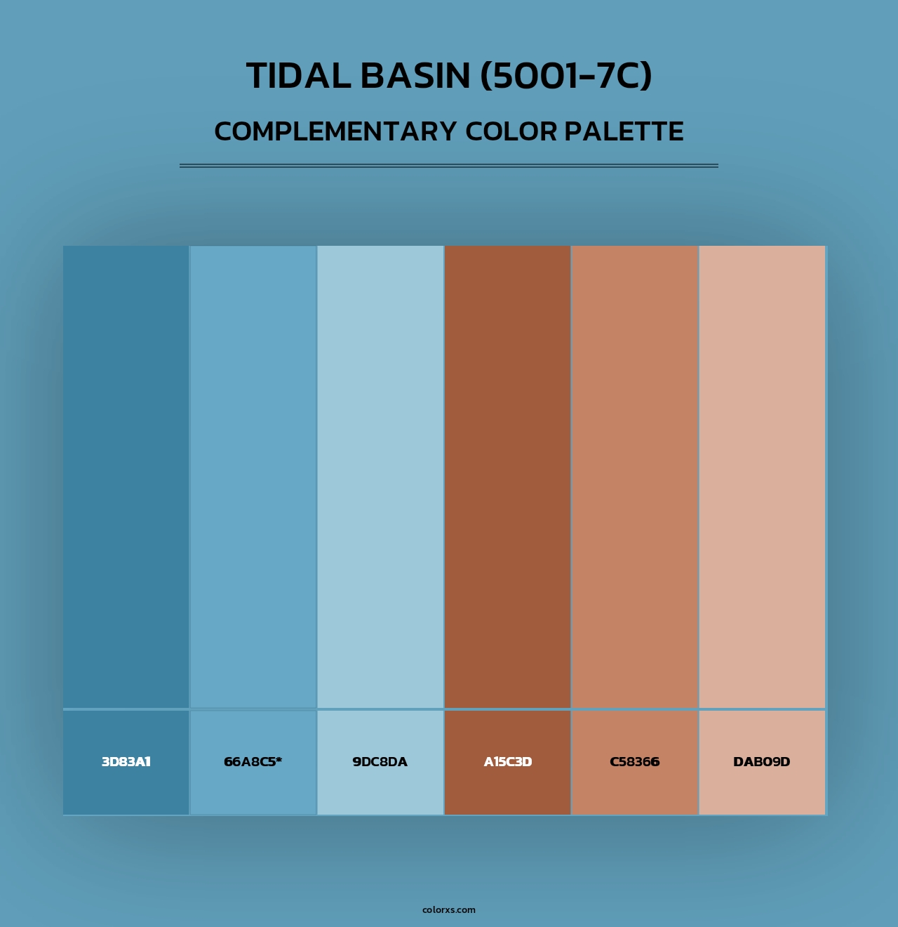 Tidal Basin (5001-7C) - Complementary Color Palette