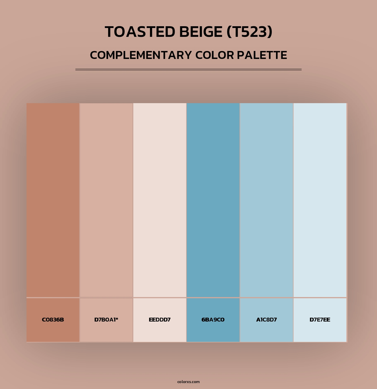 Toasted Beige (T523) - Complementary Color Palette