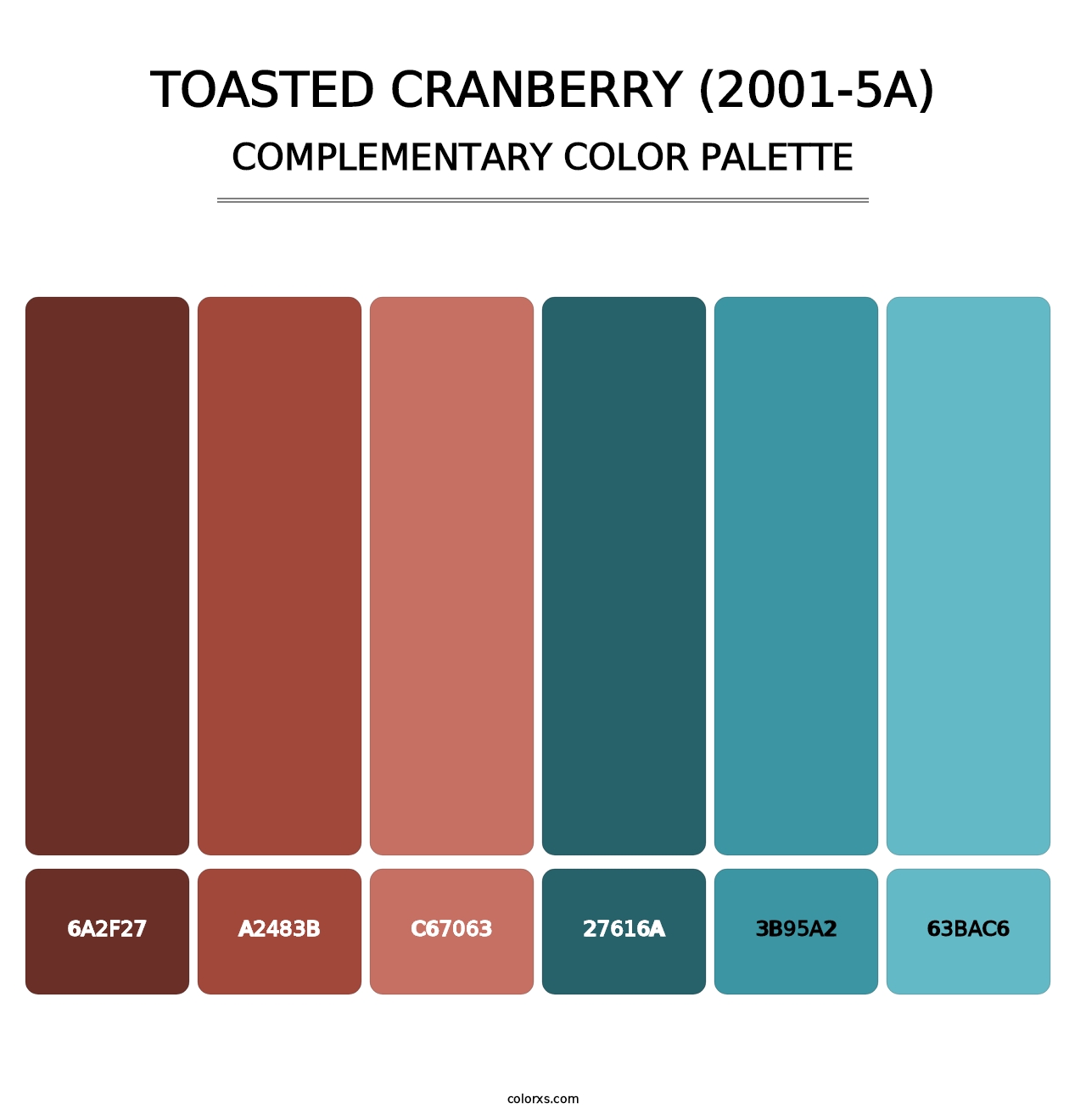 Toasted Cranberry (2001-5A) - Complementary Color Palette