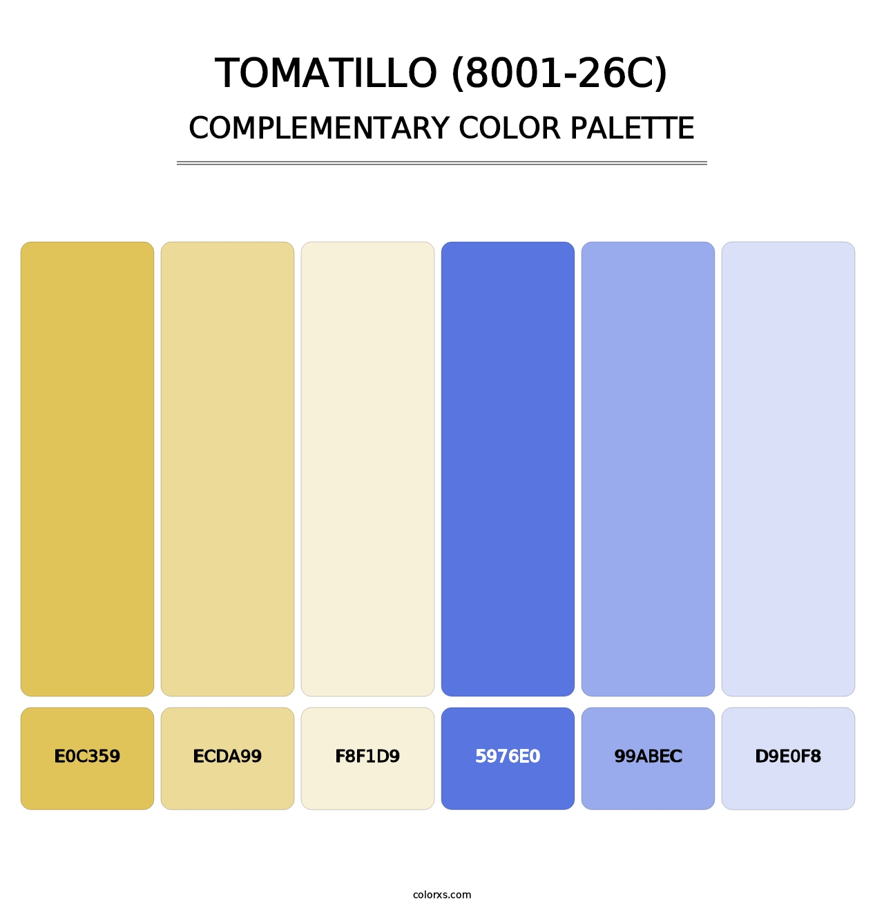 Tomatillo (8001-26C) - Complementary Color Palette