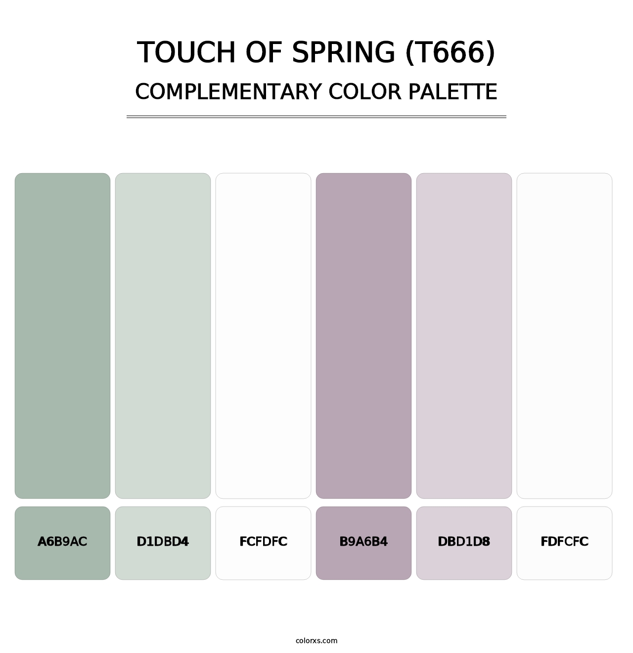 Touch of Spring (T666) - Complementary Color Palette