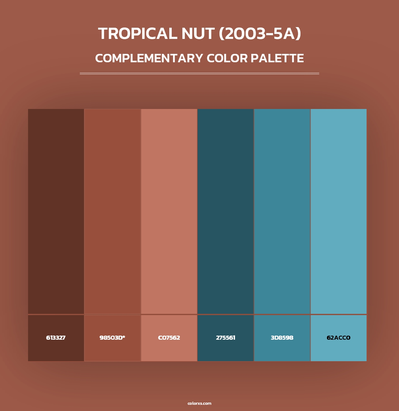 Tropical Nut (2003-5A) - Complementary Color Palette